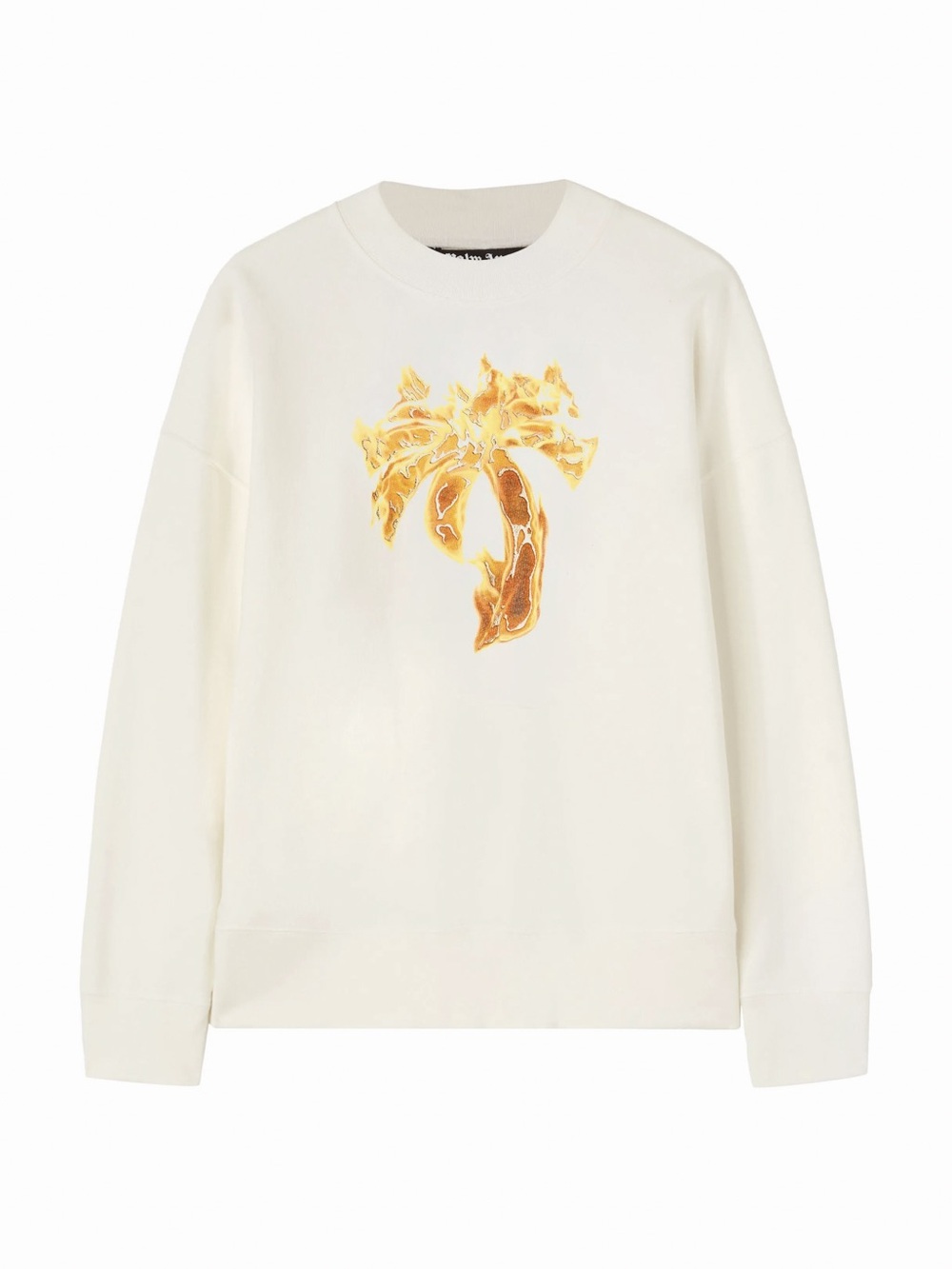 Palm Angels Burning Palm Cotton Sweatshirt
